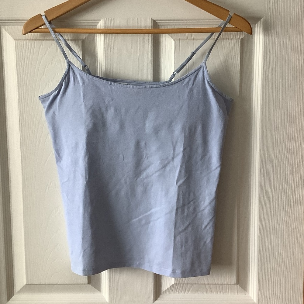 Ladies baby blue tank top medium